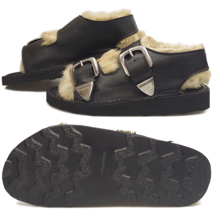 CAMINANDO ���ߥʥ�� 19115 TWO STRAP FUR SHOES ��� �ե���������� ���ȥ�å� �ꥢ��ե��� ��ӥåȥե��� �ܳ� �����奢�륷�塼�� �ᥭ������