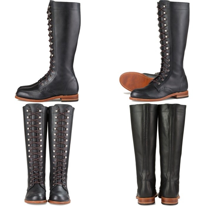 ��åɥ����� �֡��� ��ǥ����� �ܳ� RED WING 3385 ��Black "Boundary"�� GLORIA �����ꥢ �졼�����åץ֡��� ��å��ȥ� �֥�å� �Х�����꡼ 
