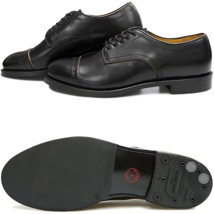 WHEEL ROBE PUNCHED CAP DERBY ������������� 15077 �֥�å� ���ȥ졼�ȥ��åץ��塼�� �ӥ��ͥ����塼�� ��� �ܳ� ����åץȥ����塼�� �����२������ �쥶�� �����奢�� �׷� �̶� �� ������