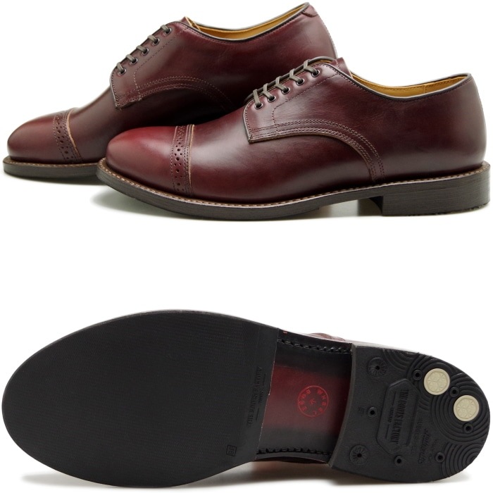 WHEEL ROBE PUNCHED CAP DERBY ������������� 15077 �С�����ǥ��� ���ȥ졼�ȥ��åץ��塼�� �ӥ��ͥ����塼�� ��� �ܳ� ����åץȥ����塼�� �����२������ �쥶�� �����奢�� �׷� �̶� �� ������