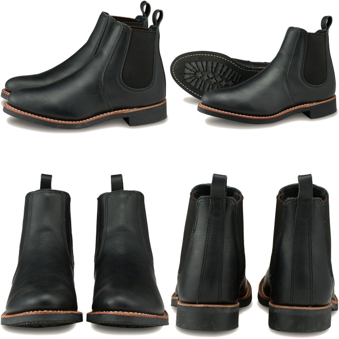 ��åɥ����� �֡��� ��ǥ����� �ܳ� RED WING 3455 ��Black "Boundary"�� 6-INCH CHELSEA �����륷���֡��� �����ɥ����֡��� �֥�å� �Х�����꡼