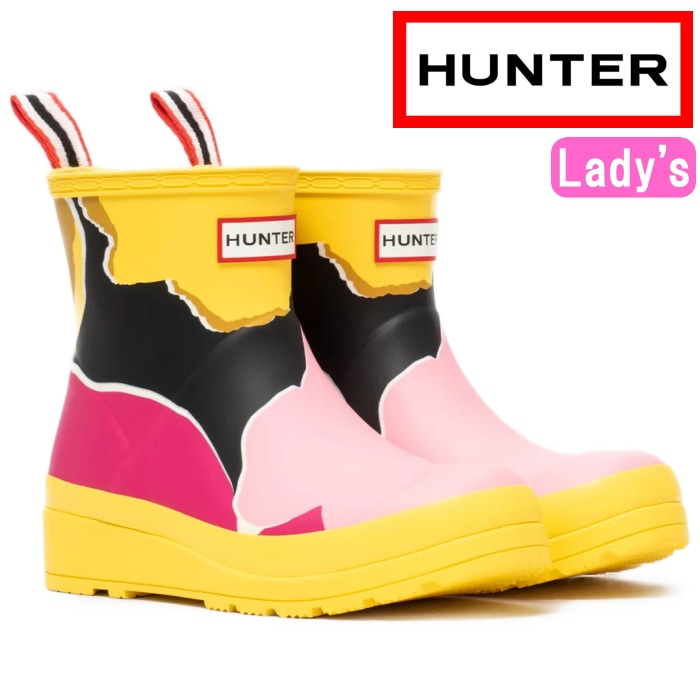 �ϥ󥿡� �쥤��֡��� ���硼�� ��ǥ����� WFS1027RMA HUNTER ���������� WOMENS ORIGINAL PLAY FLOWER CAMO SHORT BOOTS ���ꥸ�ʥ� �ץ쥤 �ե������ ���� �ץ��� ���硼�ȥ֡��� Ĺ�� �ɿ� ��С��֡��� 2020ǯ�ղƿ���