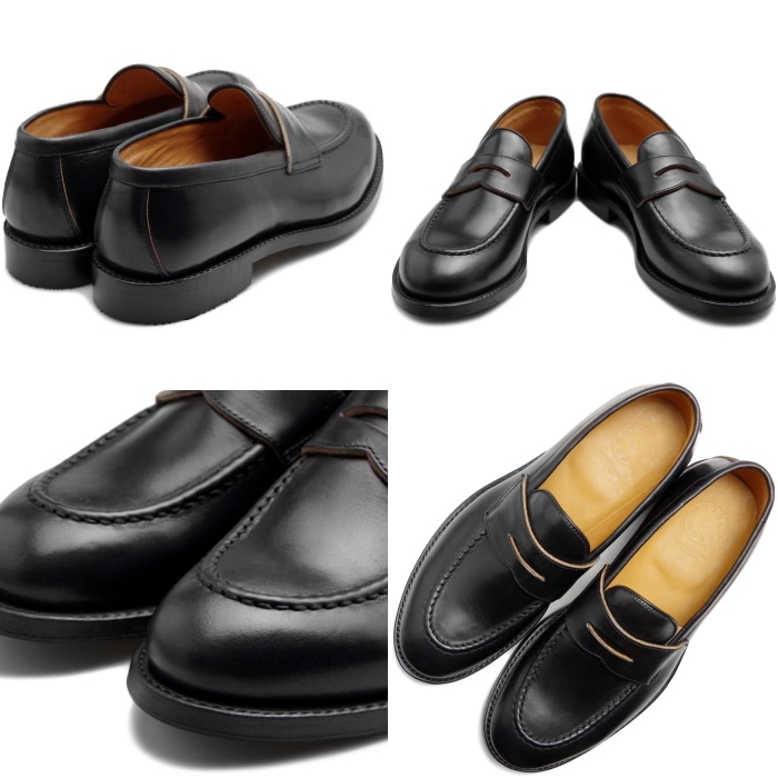 WHEEL ROBE HEAVY STITCHING LOAFER ������������� 15079 �֥�å� �����ե��� �ӥ��ͥ����塼�� ��� �ܳ� �ڥˡ������ե��� �����२������ �쥶�� �����奢�� ����åݥ� �׷� �̶� �� ������