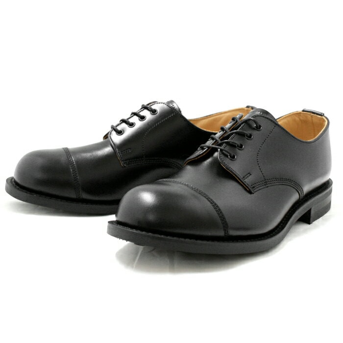 ラムジー RAMSEY 442 MILITARY CAP TOE OXFORD ブラック ミリタリー