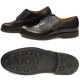 ��������� �ߥ꥿�꡼ SANDERS 2246 MILITARY OFFICER SHOE �֥�å� ���ե��������塼�� �ץ졼��ȥ� �쥶�� �ӥ��ͥ����塼�� ��� �ܳ� ���󥰥�����