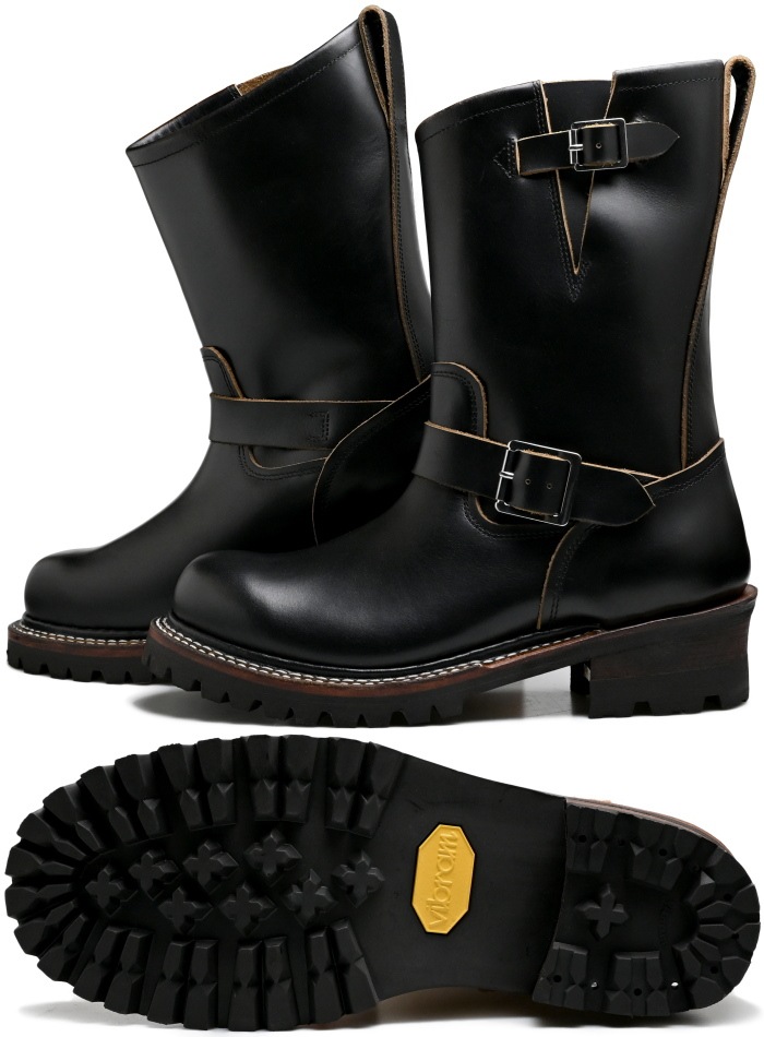 Locking Shoes by FootMonkey ���å��󥰥��塼�� �եåȥ�󥭡� TS-015 �֥�å� ENGINEER BOOTS ���󥸥˥��֡��� ��� ����֡��� �ܳ� ��� ���󥸥˥� �֡��� �쥶�� �Х������֡��� ���ᥫ��