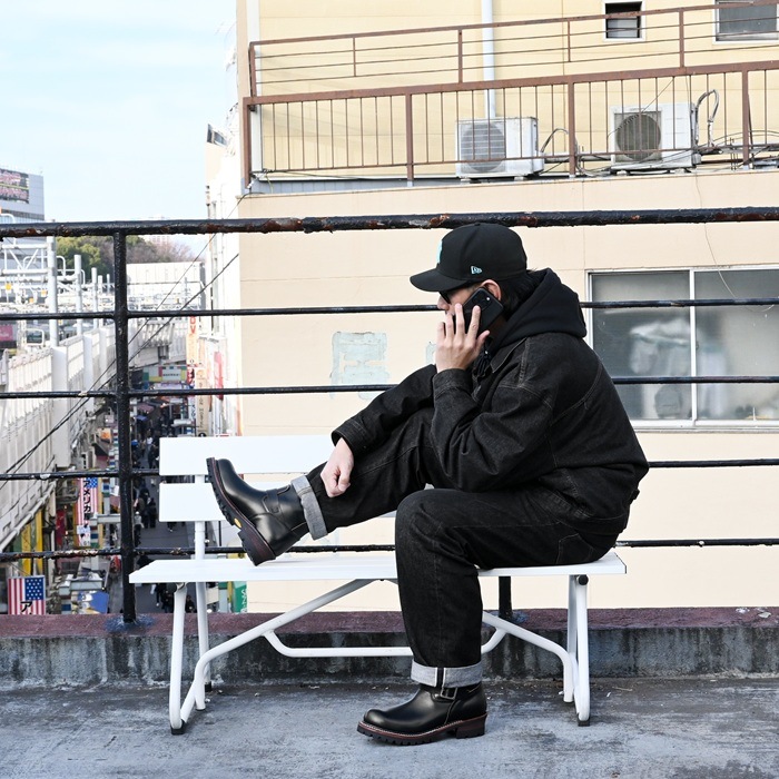 Locking Shoes by FootMonkey ���å��󥰥��塼�� �եåȥ�󥭡� TS-015 �֥�å� ENGINEER BOOTS ���󥸥˥��֡��� ��� ����֡��� �ܳ� ��� ���󥸥˥� �֡��� �쥶�� �Х������֡��� ���ᥫ��