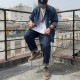 WHEEL ROBE HEAVY STITCHING MOC TOE ������������� 15078F �ȡ��� �����ץ��륭���������� U���åץ��塼�� ��å��ȥ����塼�� ��� �ӥ��ͥ����塼�� �ܳ� �쥶�� ����ɥ쥹 ������ �ץ쥼��� �եåȥ�󥭡�����
