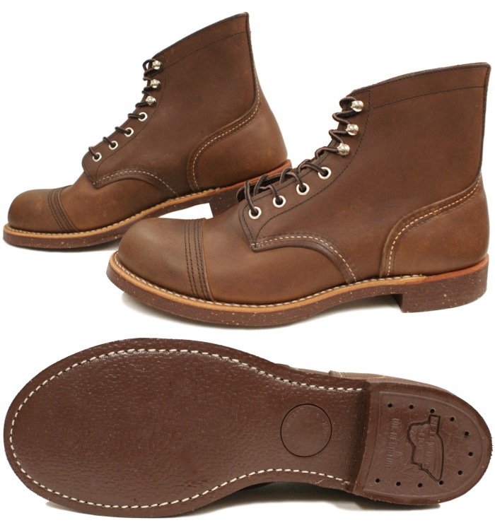��åɥ����� ���������� ������ RED WING IRON RANGE 8081 ��Amber "Harness"�� �֡��� ��� ��ǥ����� �졼�����åץ֡��� ����åץȥ�