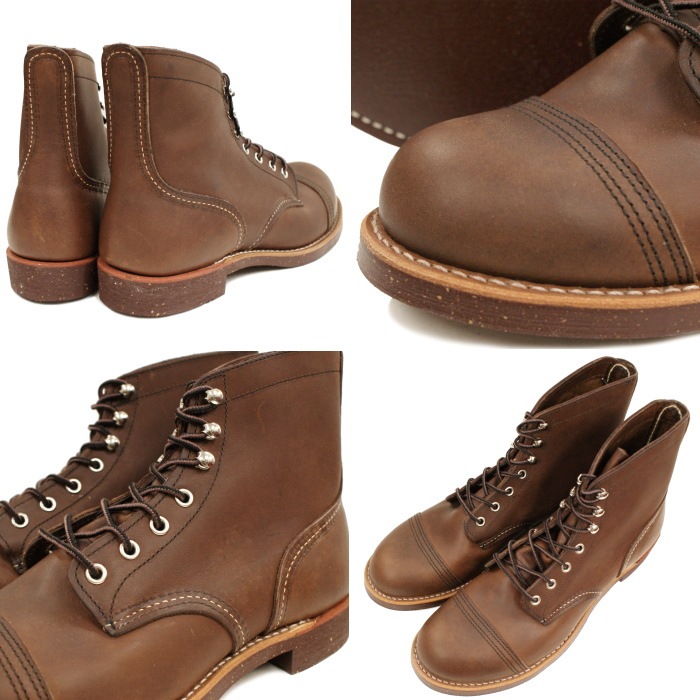 ��åɥ����� ���������� ������ RED WING IRON RANGE 8081 ��Amber "Harness"�� �֡��� ��� ��ǥ����� �졼�����åץ֡��� ����åץȥ�