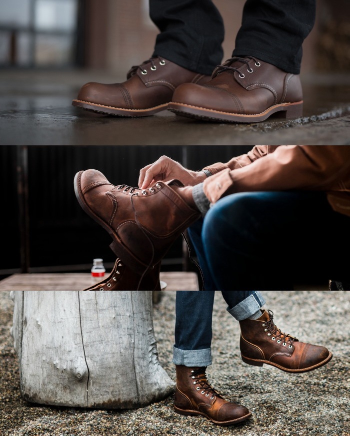 ��åɥ����� ���������� ������ RED WING IRON RANGE 8081 ��Amber "Harness"�� �֡��� ��� ��ǥ����� �졼�����åץ֡��� ����åץȥ�