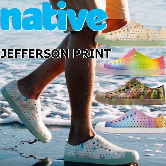 ��SALE��50��OFF�� �ͥ��ƥ��֥��塼�� �����ե������� native shoes JEFFERSON PRINT ��С����塼�� ���ˡ����� ��� ������� ��ǥ����� ����������� �����å�������� �ӡ���������� ����åݥ� �����ȥɥ� ������ ������