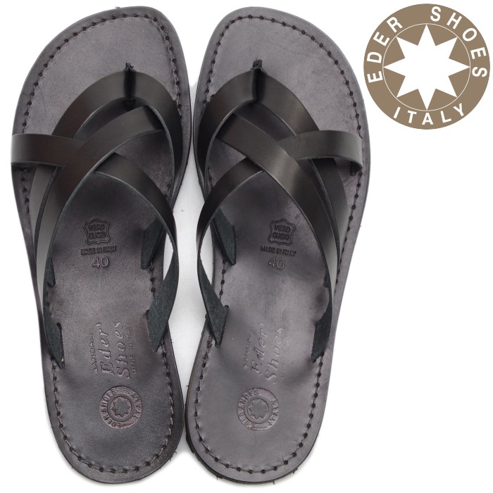 ��SALE��20��OFF�� EDER SHOES ��� ������ ������� �쥶�� 2002 �쥶��������� �ȥ󥰥������ �ܳ� LEATHER SANDAL �����ꥢ�� MADE IN ITARY 2021ǯ�ղƿ���