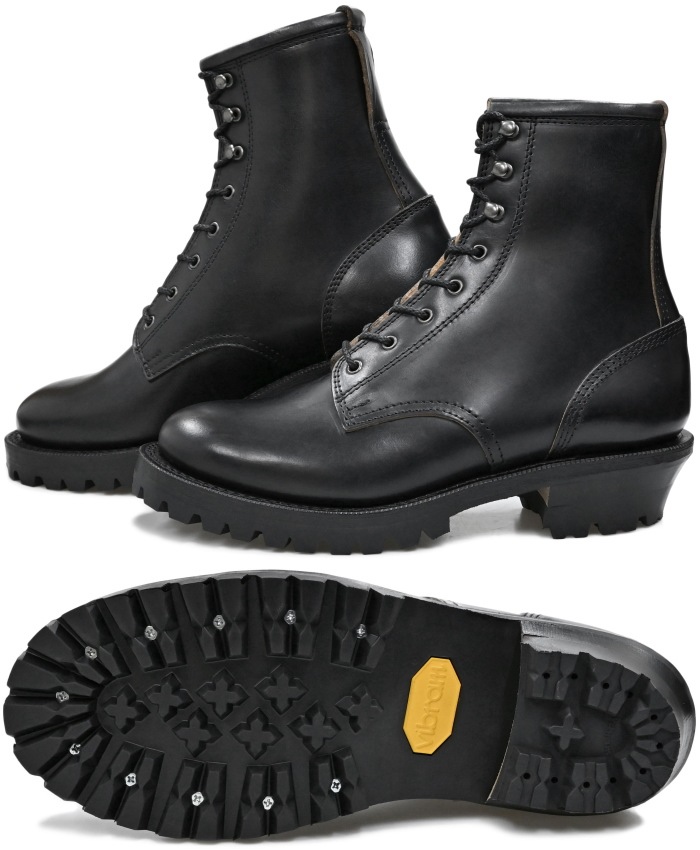 Locking Shoes by FootMonkey ���å��󥰥��塼�� �եåȥ�󥭡� TIME SHOE FACTORY JTS-001 �֥�å� LOGGER BOOTS �������֡��� ��� ����֡��� �ܳ� ��� �졼�����åץ֡��� �֡��� �쥶�� ��󥺥֡��� �쥶���֡��� ���ᥫ�� ������
