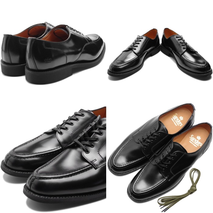 ��������� �ߥ꥿�꡼ SANDERS 1130 MILITARY APRON DERBY �֥�å� �ߥ꥿�꡼���ץ�������ӡ� U���åץ��塼�� �ӥ��ͥ����塼�� ��� �ܳ� ���å����ե����� �쥶�� ���󥰥�����