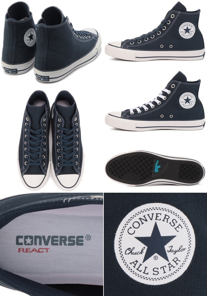 ����С��� �����륹���� 100��ǯ �ϥ����å� CONVERSE ALL STAR 100 MIDNIGHTBLUE HI �ߥåɥʥ��ȥ֥롼 ���ˡ����� ��� �����Х� ������
