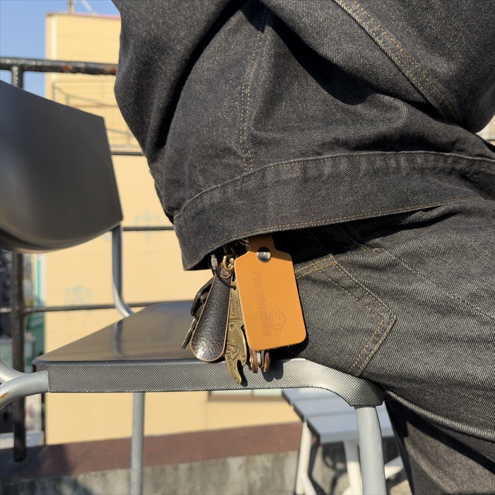 FootMonkey ORIGINAL LEATHER KEY HOLDER �եåȥ�󥭡� ���ꥸ�ʥ�쥶�������ۥ���� �����ۥ���� ���ե� �ץ쥼��� ������� �쥶�� �ܳ� ��� �˽����� �ϥ�ɥᥤ�� ������
