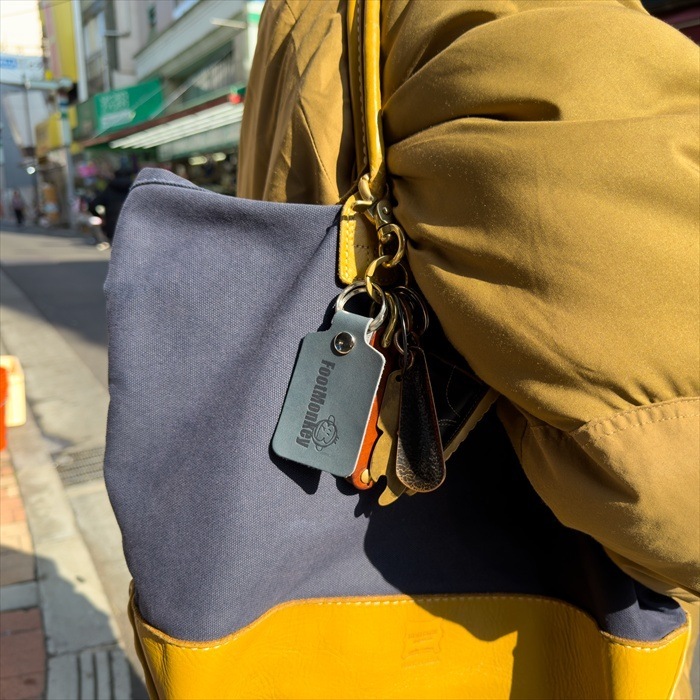 FootMonkey ORIGINAL LEATHER KEY HOLDER �եåȥ�󥭡� ���ꥸ�ʥ�쥶�������ۥ���� �����ۥ���� ���ե� �ץ쥼��� ������� �쥶�� �ܳ� ��� �˽����� �ϥ�ɥᥤ�� ������