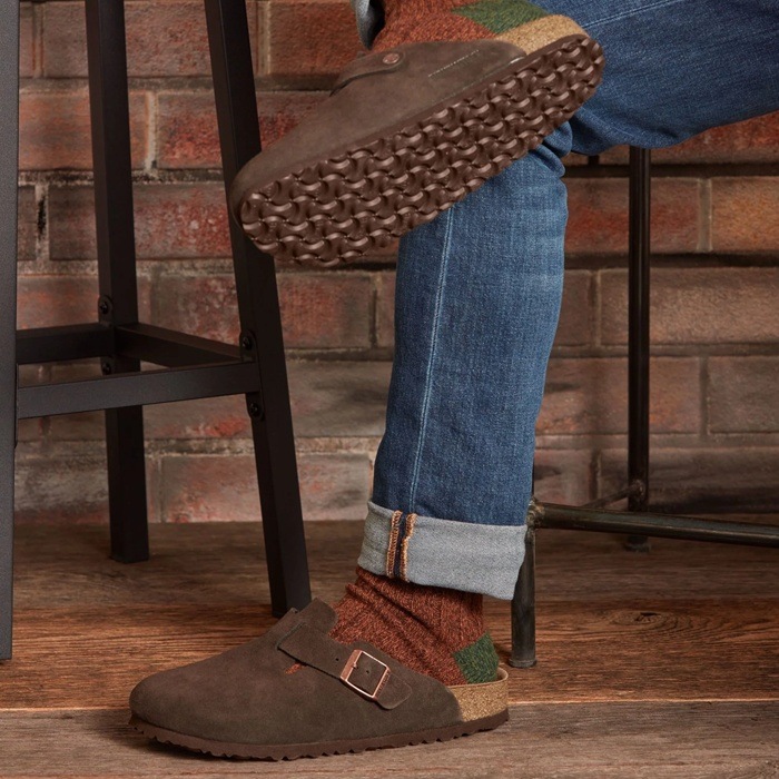 �ӥ륱�󥷥�ȥå� �ܥ��ȥ� BIRKENSTOCK BOSTON 060901 �⥫ �������� �쥮��顼 �����å�������� ��� ������� �����å� ��ǥ����� ����åݥ� �����ȥɥ� �롼�ॷ�塼�� �ɥ����� ������ ����̵�� 12���ޤǤ���������