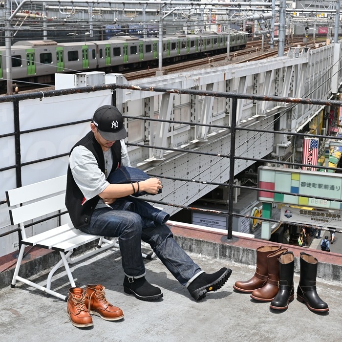 Locking Shoes by FootMonkey ���å��󥰥��塼�� �եåȥ�󥭡� TS-015 �֥�å��������� ENGINEER BOOTS ���󥸥˥��֡��� ����֡��� �ܳ� ��� ���󥸥˥� �֡��� �쥶�� ��󥺥֡��� ���ᥫ��
