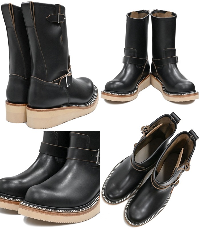 Locking Shoes by FootMonkey ���å��󥰥��塼�� �եåȥ�󥭡� TS-014 �֥�å� ENGINEER BOOTS ���󥸥˥��֡��� ��� ����֡��� �ܳ� ��� ���󥸥˥� �֡��� �쥶�� ��󥺥֡��� ���ᥫ��