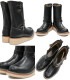 Locking Shoes by FootMonkey ���å��󥰥��塼�� �եåȥ�󥭡� TS-014 �֥�å� ENGINEER BOOTS ���󥸥˥��֡��� ��� ����֡��� �ܳ� ��� ���󥸥˥� �֡��� �쥶�� ��󥺥֡��� ���ᥫ��