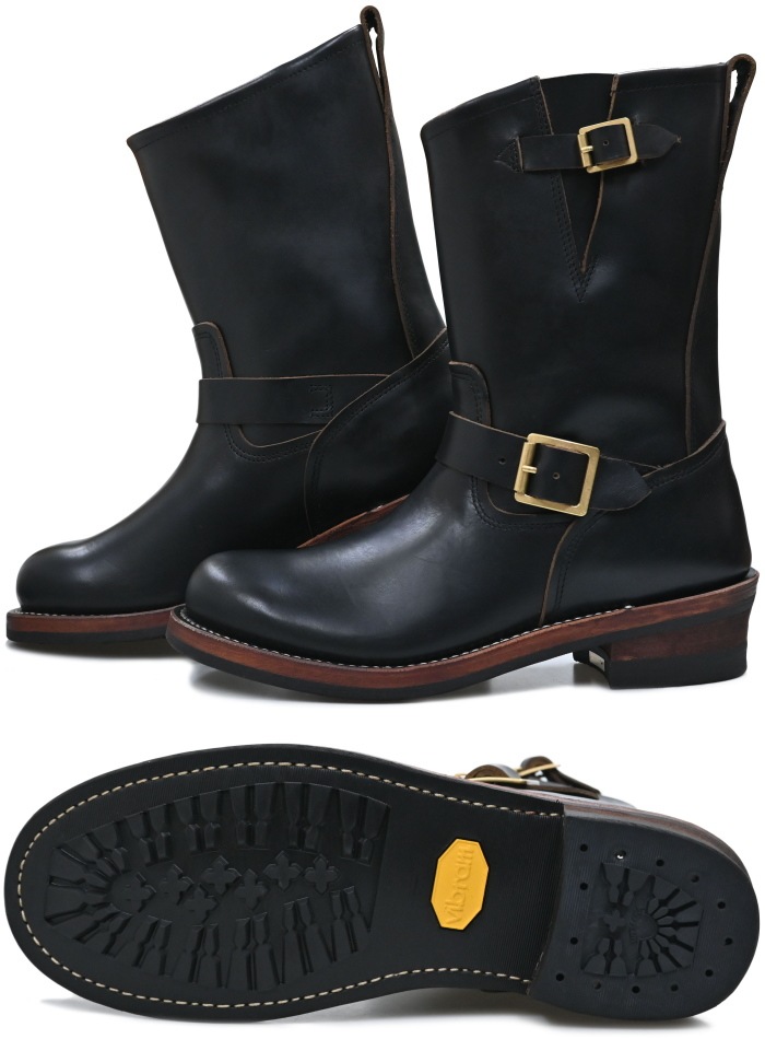 Locking Shoes by FootMonkey ���å��󥰥��塼�� �եåȥ�󥭡� TS-021 �֥�å� �����२������ ENGINEER BOOTS ���󥸥˥��֡��� ����֡��� �ܳ� ��� ���󥸥˥� �֡��� �쥶�� ��󥺥֡���