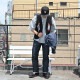 Locking Shoes by FootMonkey ���å��󥰥��塼�� �եåȥ�󥭡� TS-021 �֥�å� �����२������ ENGINEER BOOTS ���󥸥˥��֡��� ����֡��� �ܳ� ��� ���󥸥˥� �֡��� �쥶�� ��󥺥֡���