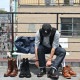 Locking Shoes by FootMonkey ���å��󥰥��塼�� �եåȥ�󥭡� TS-021 �֥�å� �����२������ ENGINEER BOOTS ���󥸥˥��֡��� ����֡��� �ܳ� ��� ���󥸥˥� �֡��� �쥶�� ��󥺥֡���