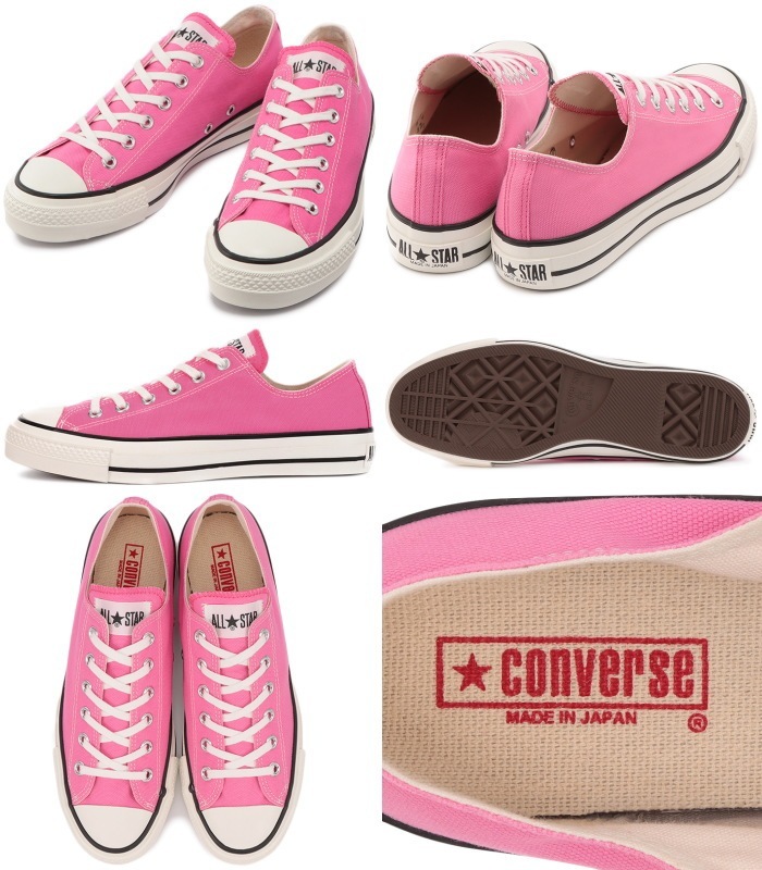 コンバース オールスター ローカット 限定 Converse All Star J Ox ピンク スニーカー メンズ おしゃれ 日本製