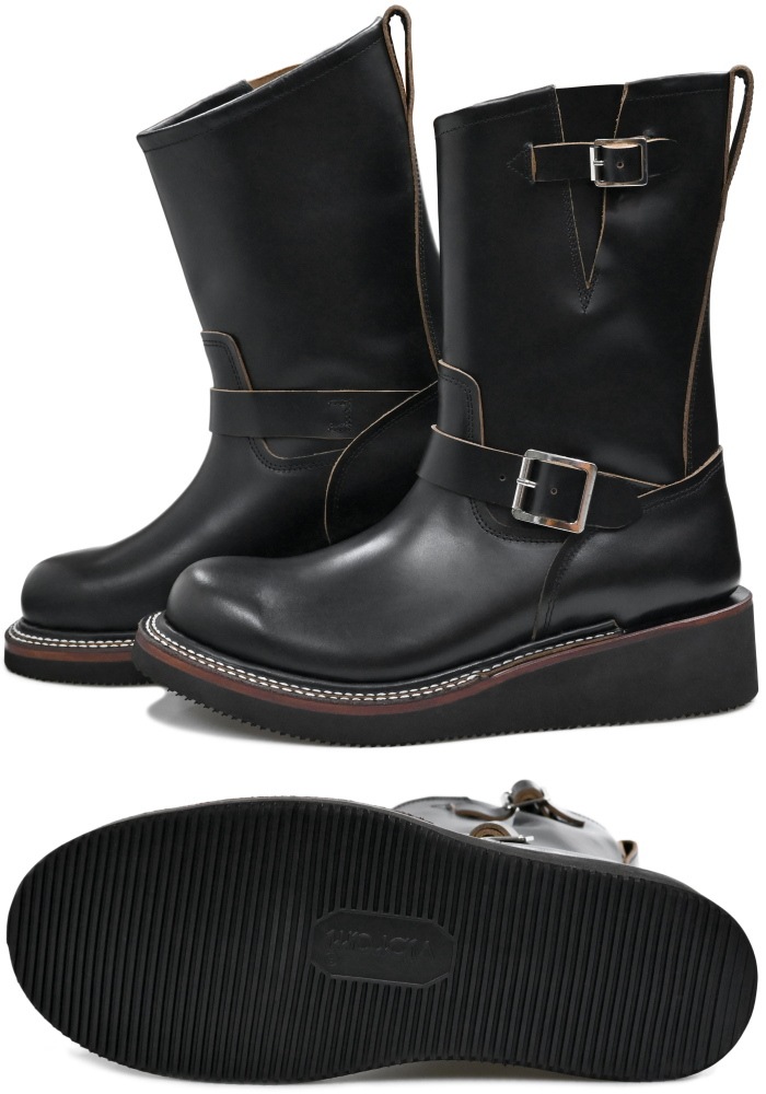 Locking Shoes by FootMonkey ���å��󥰥��塼�� �եåȥ�󥭡� TS-014 �֥�å�/�֥�å� ENGINEER BOOTS ���󥸥˥��֡��� ��� ����֡��� �ܳ� ��� ���󥸥˥� �֡��� �쥶�� ��󥺥֡���