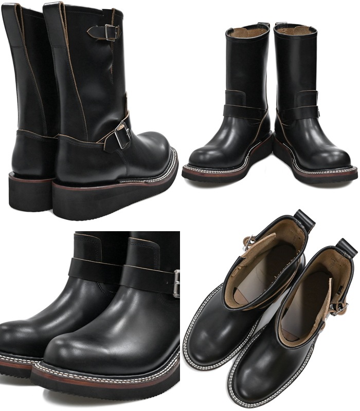 Locking Shoes by FootMonkey ���å��󥰥��塼�� �եåȥ�󥭡� TS-014 �֥�å�/�֥�å� ENGINEER BOOTS ���󥸥˥��֡��� ��� ����֡��� �ܳ� ��� ���󥸥˥� �֡��� �쥶�� ��󥺥֡���