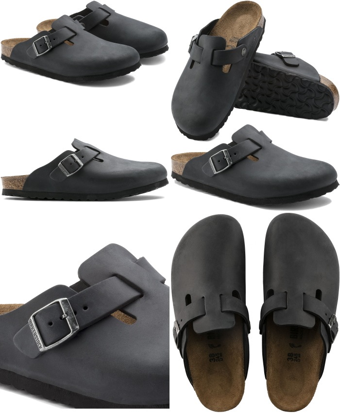 �ӥ륱�󥷥�ȥå� �ܥ��ȥ� BIRKENSTOCK BOSTON 059461 059463 �֥�å� ������ɥ̥Хå� �����å�������� �����奢�륷�塼�� ��� ������� �����å� ��ǥ����� ����åݥ� �����ȥɥ� ������ �쥶�����塼�� ������� �ɥ����� ������