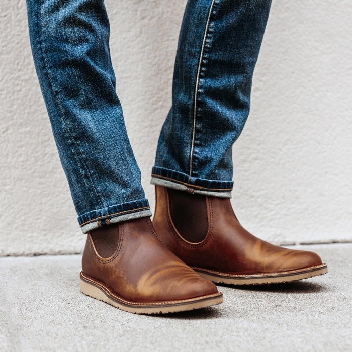 ��åɥ����� ��������������� RED WING 3128 WEEKENDER CHELSEA Copper Rough & Tough ���åѡ� ��ե���ɥ��� �����ɥ����֡��� �����륷���֡��� �֡��� ��� �ܳ� ����֡��� ��󥺥֡��� �����ȥɥ� ���ᥫ�� ����ꥫ�� ������
