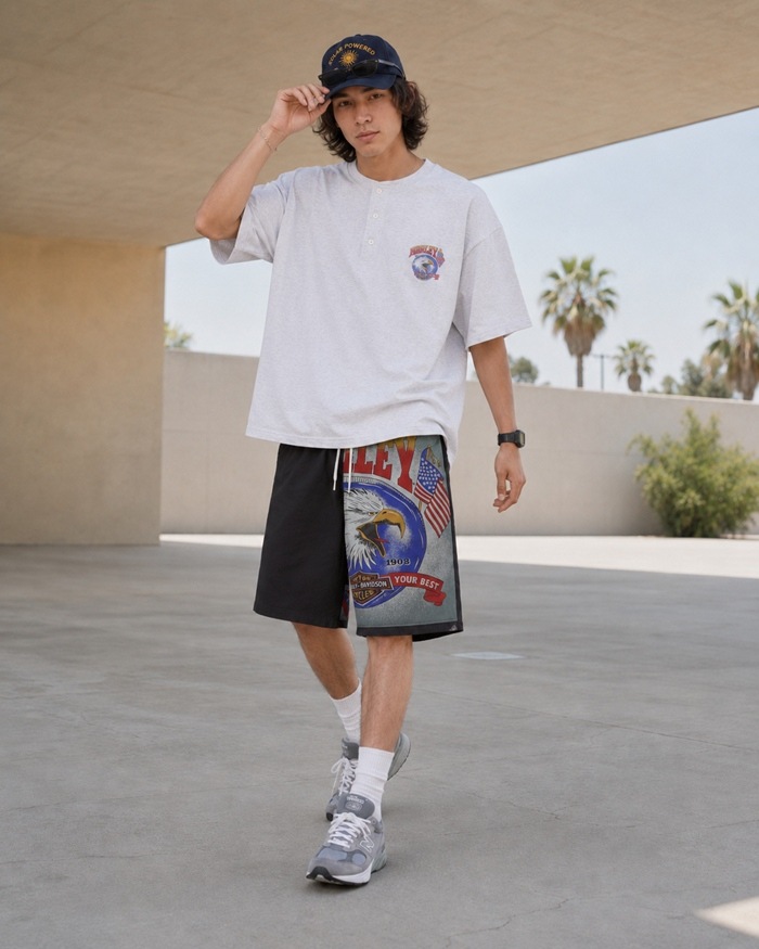 ���ѥ������󥰥����å� SPICE THINGS UP STUP-1 SUMMER SHORTS 90'S HARLEY-DAVIDSON �ϡ��졼���ӥåɥ��� ������ơ����Х���� �Х���ʥ��硼�� ��� ���硼�ȥѥ�� ���硼�� �ϡ��եѥ�� ���硼�ĥѥ�� û�ѥ� Ⱦ���ܥ� ���ᥫ��