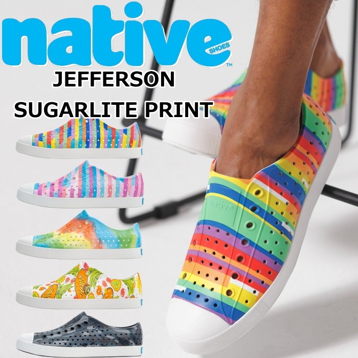 ��SALE��20��OFF�� �ͥ��ƥ��֥��塼�� �����ե������� native shoes JEFFERSON SUGARLITE PRINT ��С����塼�� ���ˡ����� ��� ������� ��ǥ����� ����������� �����å�������� �ӡ���������� ����åݥ� �����ȥɥ� ������ ������