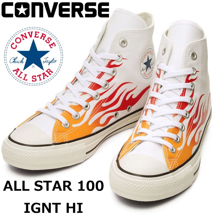��SALE��40��OFF�� ����С��� �����륹���� �ϥ����å� 100��ǯ CONVERSE ALL STAR 100 IGNT HI �ۥ磻�� �����ʥ��� �ե쥤��ѥ����� ���ˡ����� ��� �����Х� ������