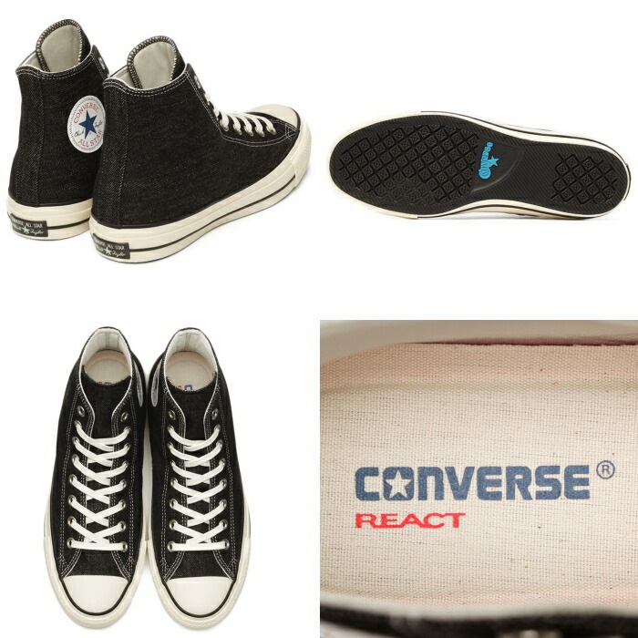 ����С��� �����륹���� �ϥ����å� 100��ǯ CONVERSE ALL STAR 100 OKAYAMA DENIM HI �֥�å� �����ǥ˥� ���ˡ����� ��� �ǥ˥� ������