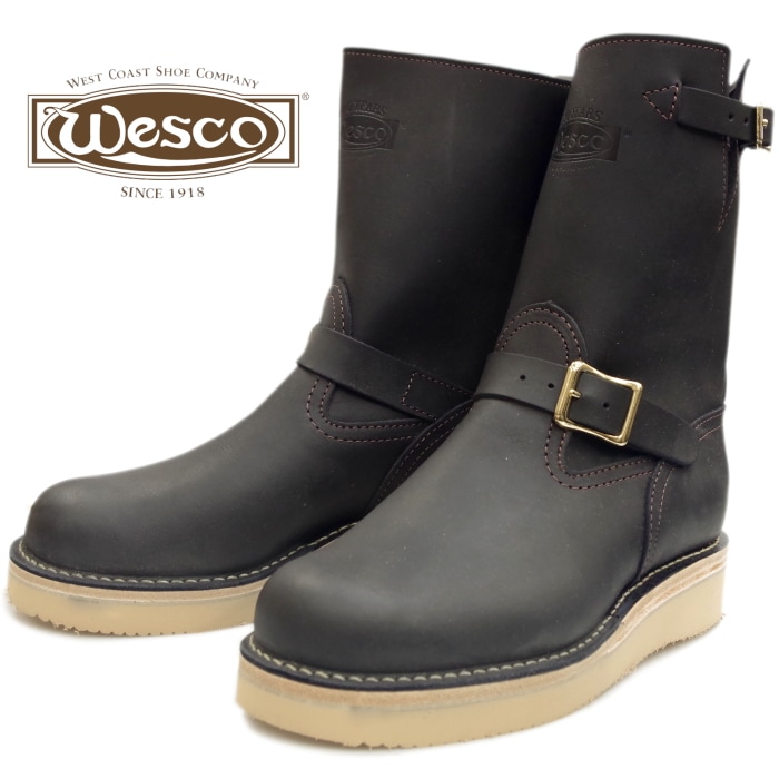 �������� �ܥ� WESCO BOSS �֥�å� 9������ϥ��� CUSTOM ENGINEER BOOTS �������� ����ꥫ�� ��� ���󥸥˥��֡��� ����֡���