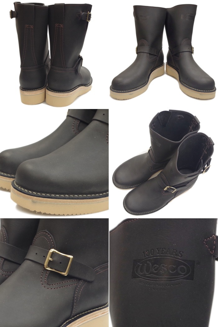�������� �ܥ� WESCO BOSS �֥�å� 9������ϥ��� CUSTOM ENGINEER BOOTS �������� ����ꥫ�� ��� ���󥸥˥��֡��� ����֡���
