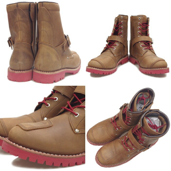 AVIREX YAMATO AV2100 ���ӥ�å��� �֡��� ��ޥ� CRAZY HORSE/RED ��� ��ǥ����� ���󥸥˥��֡��� �����ɥ��åѡ� �Х������֡��� �ߥ꥿�꡼�֡���