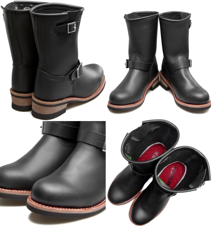 ���ӥ�å��� �֡��� �ۡ��ͥå� AVIREX HORNET HI AV2230 BLACK ���󥸥˥��֡��� ��� ����֡��� �ܳ� ��ǥ����� ���󥸥˥� �쥶�� �Х������֡��� �ߥ꥿�꡼�֡��� �Х����� �����ȥɥ� ������