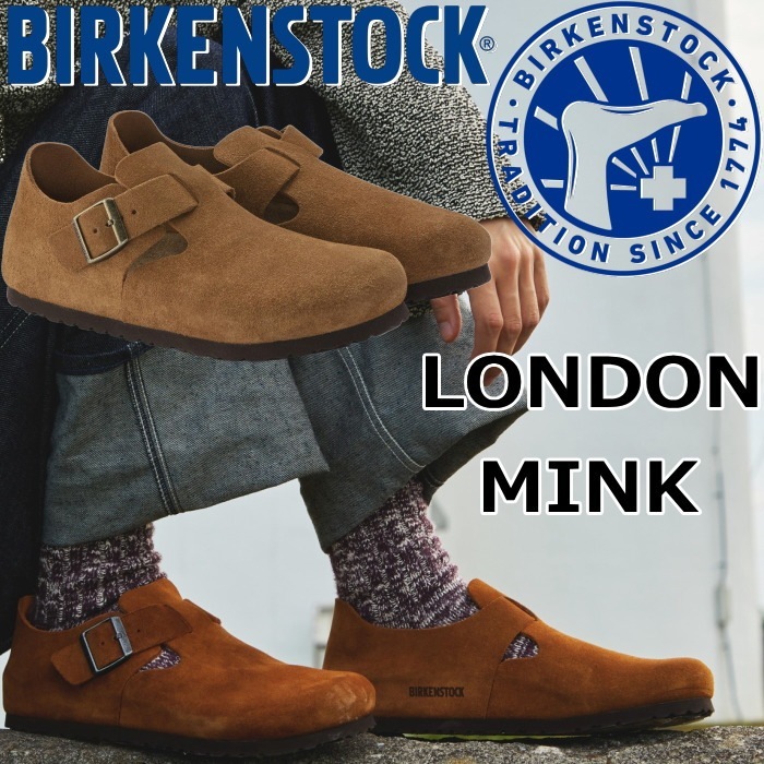 �ӥ륱�󥷥�ȥå� ����ɥ� BIRKENSTOCK LONDON 1023519 �ߥ� �������� �쥮��顼 �����å�������� ��� ��ǥ����� ������� �����å� ����åݥ� �����ȥɥ� �롼�ॷ�塼�� �ݥ�ȥ����� ������