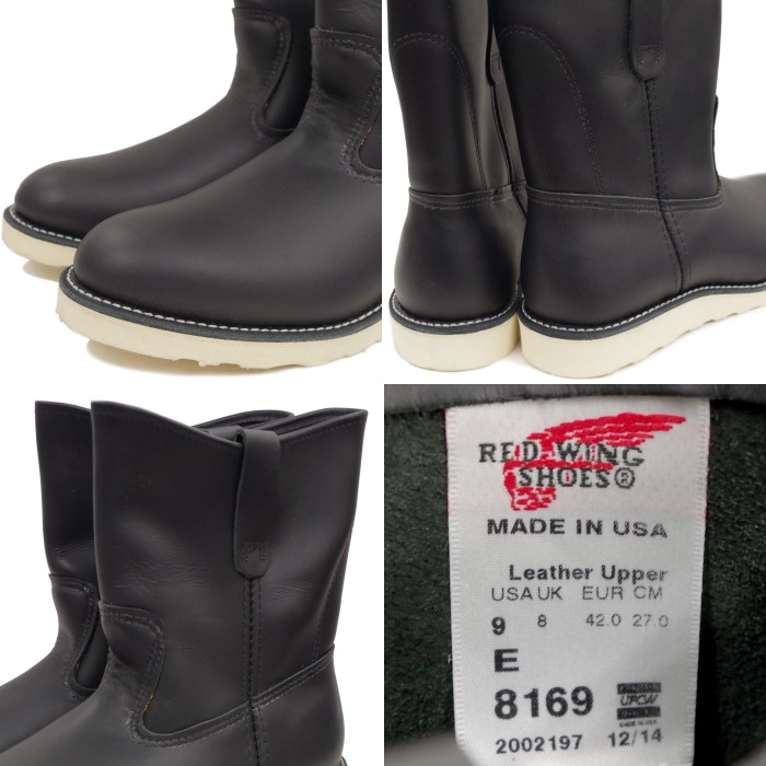 RED WING 8169 US9.0/27.0cm 2197 ȥåʡ åɡ ʪ եȥ꡼ ڥ֡ 9" PECOS BOOT