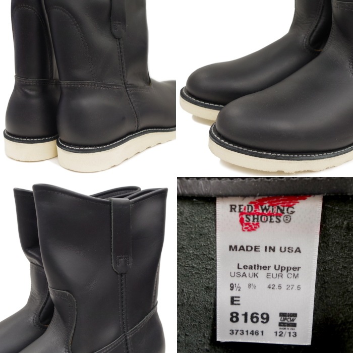 RED WING 8169 US9.5/27.5cm 1461 ȥåʡ åɡ ʪ եȥ꡼ ڥ֡ 9" PECOS BOOT