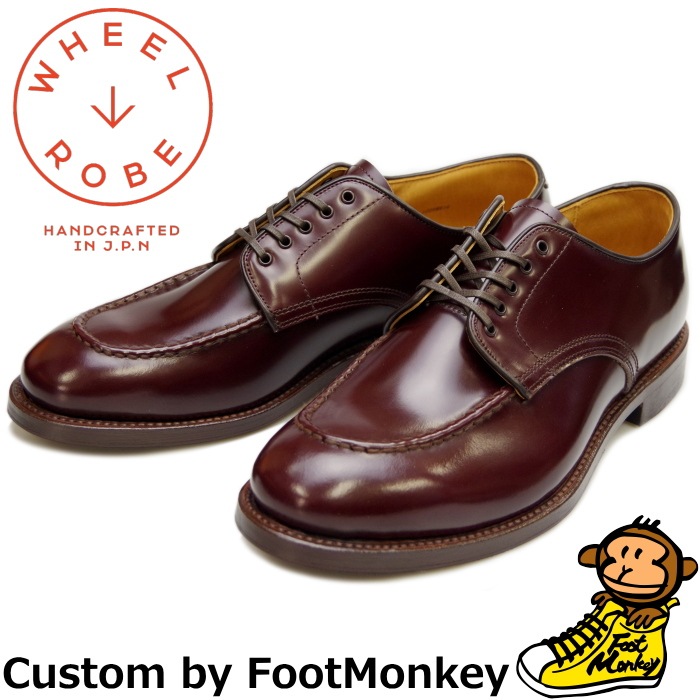 WHEEL ROBE HEAVY STITCHING MOC TOE ������������� 15078 �С�����ǥ������������ U���åץ��塼�� �ӥ��ͥ����塼�� ��� �ܳ� ��å��ȥ����塼��