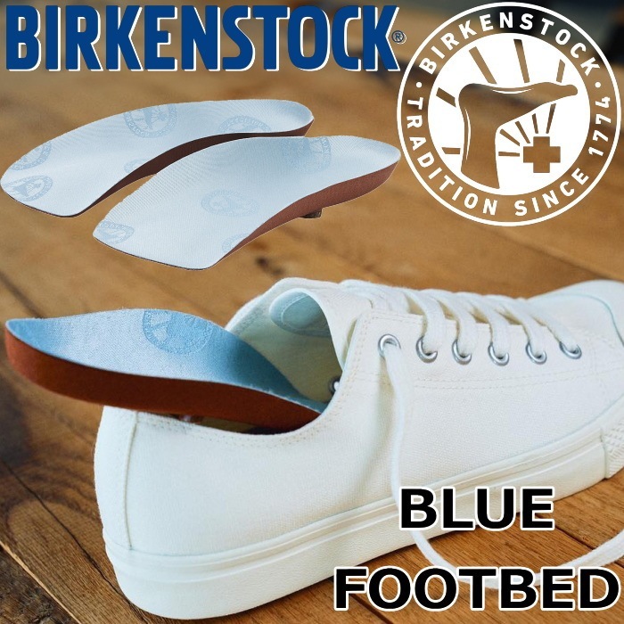 �ӥ륱�󥷥�ȥå� �֥롼�եåȥ٥å� BIRKENSTOCK BLUE FOOTBED 1025934 �ߥǥ������� ������������ ���󥽡��� ���� �׷�ۼ� ���å���� �������� ���塼���� ���ƥʥ� ����ե����ȥ������ �롼�ॷ�塼�� �ɥ����� ���� ������
