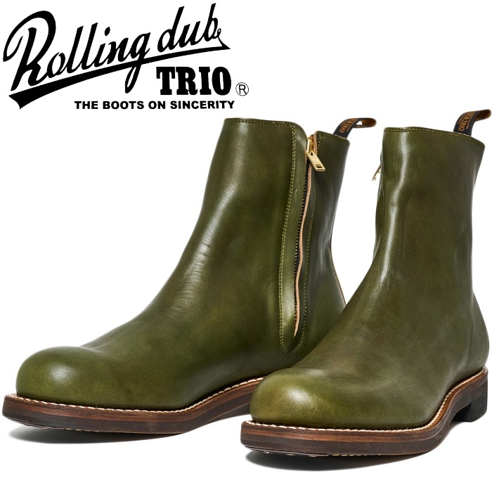 ROLLING DUB TRIO CASPER HORSEHIDE GREEN ������󥰥��֥ȥꥪ ���㥹�ѡ� �ۡ����ϥ��ɥ��꡼�� �ۡ����쥶�� �ϳ� ��� �����ɥ��åץ֡��� ����֡��� ��� �֡��� �쥶�� �ܳ� ������쥹 �����ɥ��å� ������ �����ȥɥ� ������