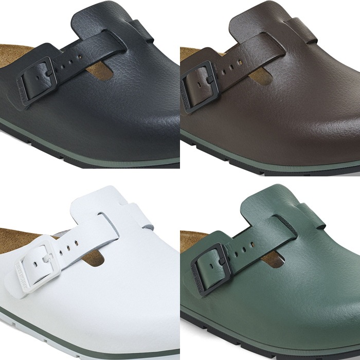 �ӥ륱�󥷥�ȥå� �ܥ��ȥ� BIRKENSTOCK BOSTON PRO �쥮��顼 �����å�������� ��� ��ǥ����� ������� �����å� ����åݥ� �����ȥɥ� �롼�ॷ�塼�� �쥶��������� �ɥ����� ������