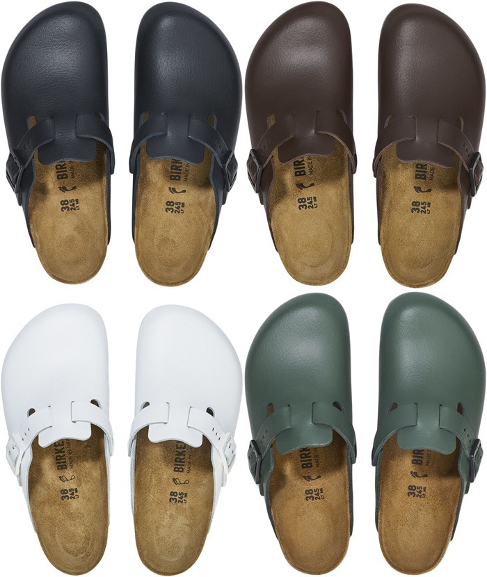 �ӥ륱�󥷥�ȥå� �ܥ��ȥ� BIRKENSTOCK BOSTON PRO �쥮��顼 �����å�������� ��� ��ǥ����� ������� �����å� ����åݥ� �����ȥɥ� �롼�ॷ�塼�� �쥶��������� �ɥ����� ������